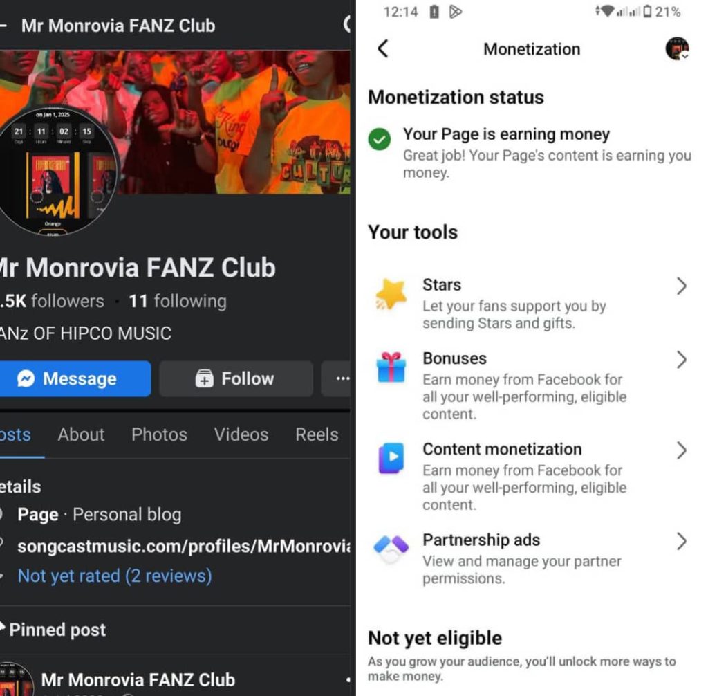 6.5K FOLLOWERS CONTENT MONETIZATION APPROVED PAGE AVAILABLE FOR SALE